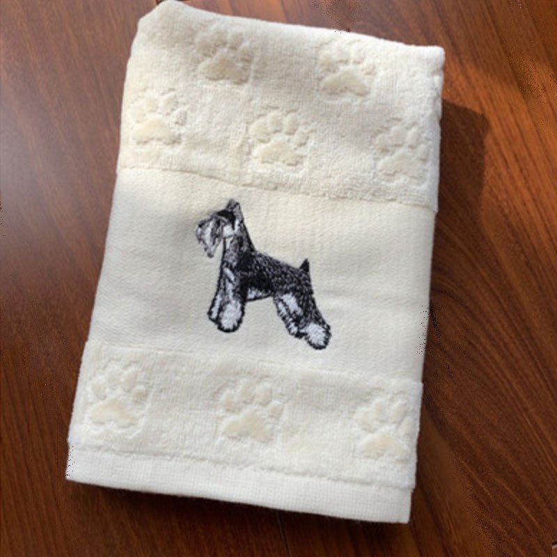 Dog Embroidery Water Absorbing Wash Towel - 10