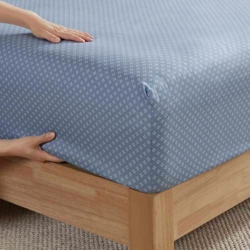 Floral Comforter Set With Bed Sheets Blue Queen - 5