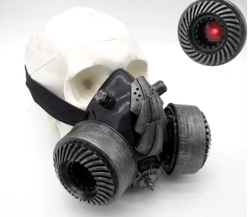 BadBoyStudio steampunk glasses cyber glow mask gas mask - 3
