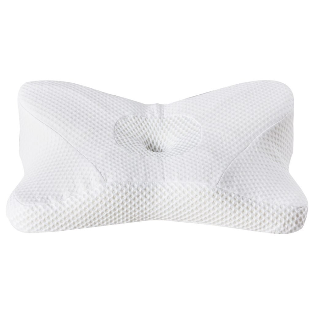 Cervical Neck Pillow, Cooling Ergonomic Memory Foam Pillows Dual Height Orthopedic Support Contour Pillow For Side - 2