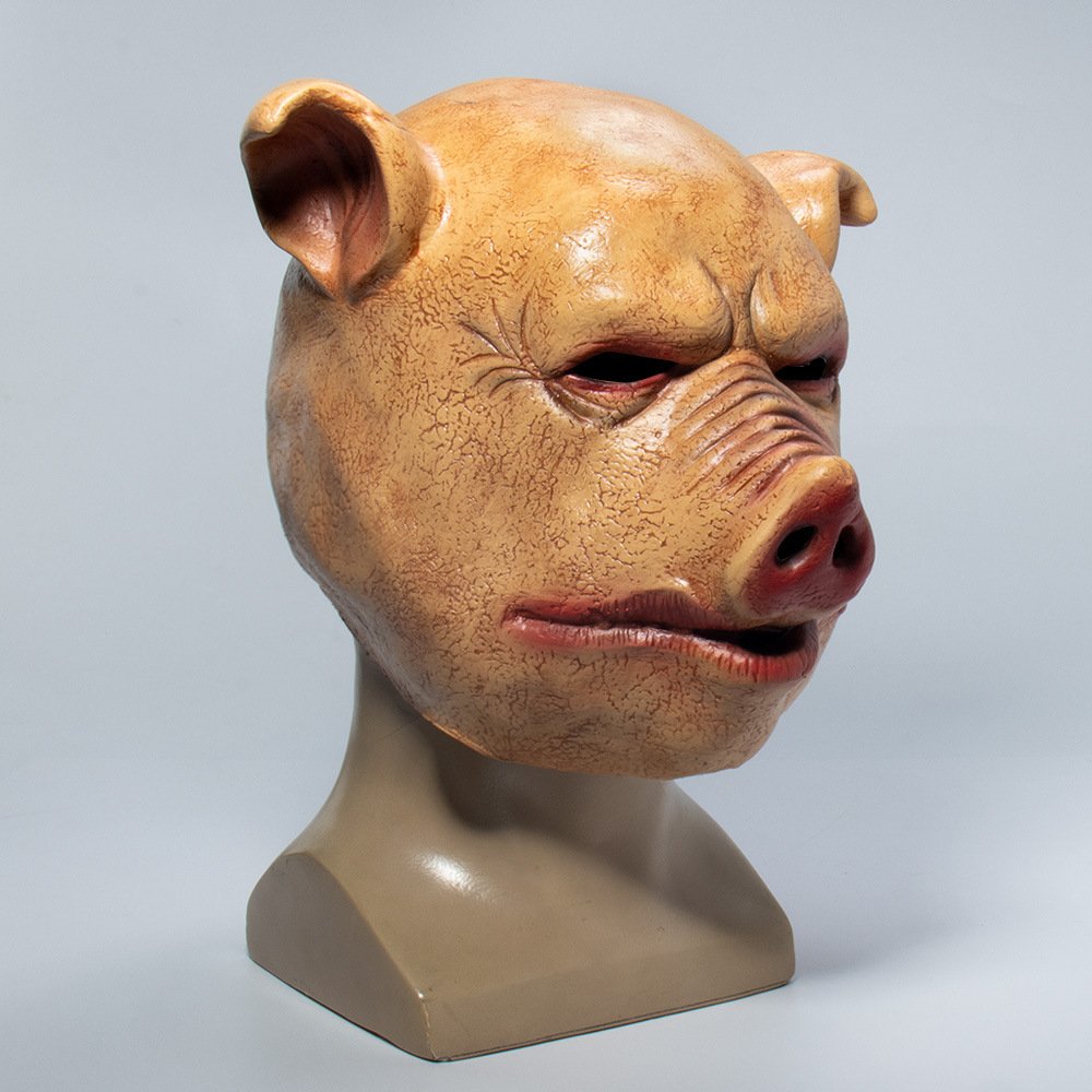 Halloween masquerade pig head mask - 4
