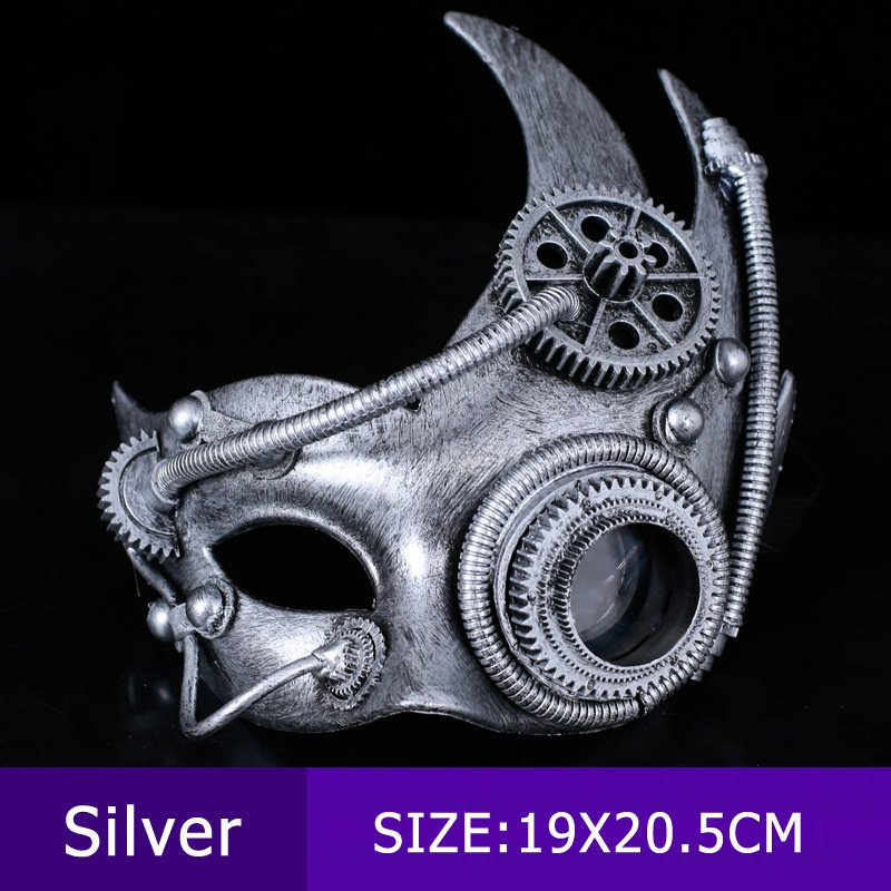 Mechanical Steampunk Retro Half Face Mask - 5