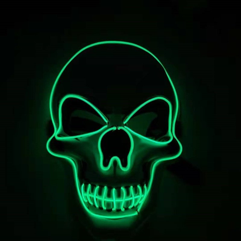 Skull LED Glowing Halloween Mask - 4