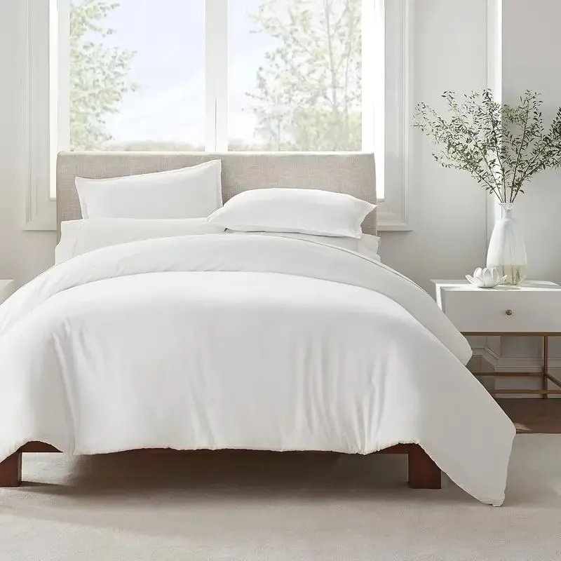 Serta Simply Clean Pleated Duvet Cover Twin - 2