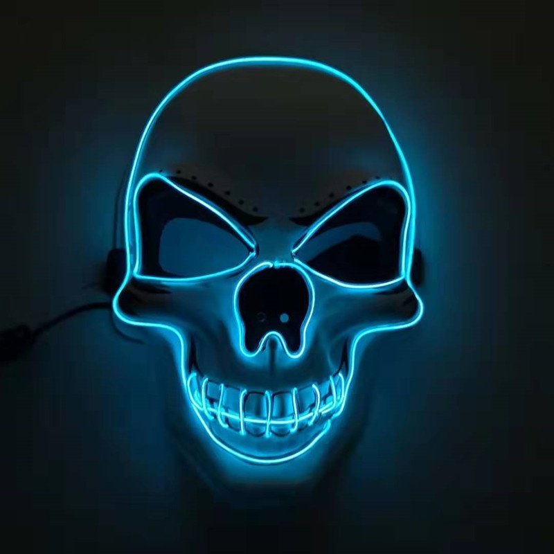Skull LED Glowing Halloween Mask - 10