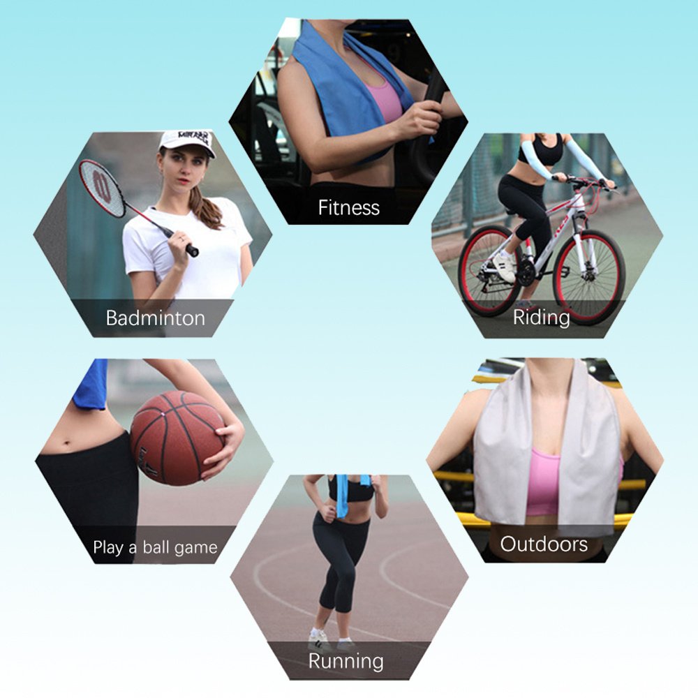 Sports Towel Physical Cooling Microfiber Instant Cool Ice Face Towels For Gym Swimming Yoga Running Cycling Quick Drying Towel - 7