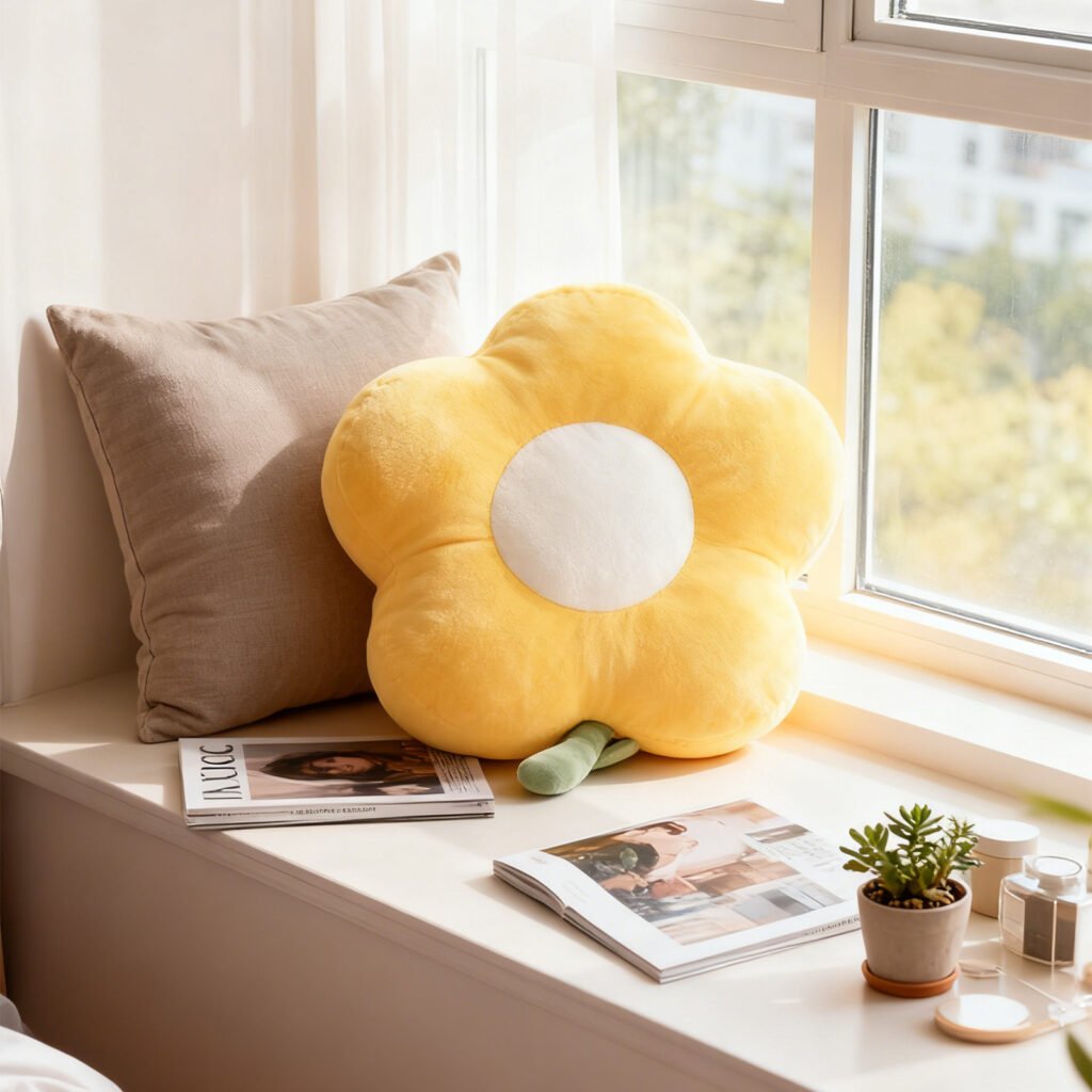 Flower Hand Warmer 35cm-Yellow - 4