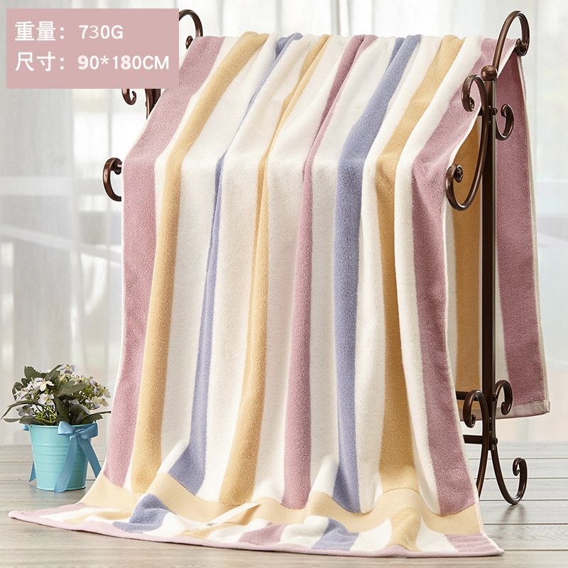 Cotton Absorbent Large Bath Towel - 2