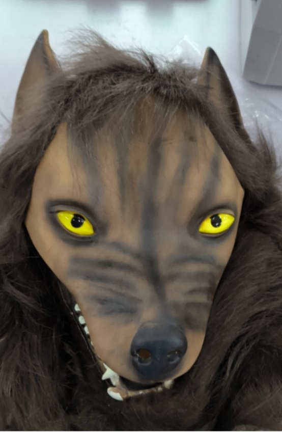 Latex Simulation Wolf Head Mask Headgear Cosplay Mask - 4