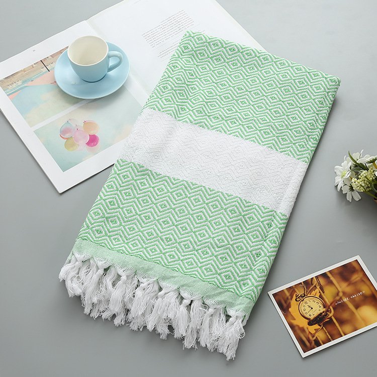 Handmade Tassel Blanket Turkish Beach Towel - 5