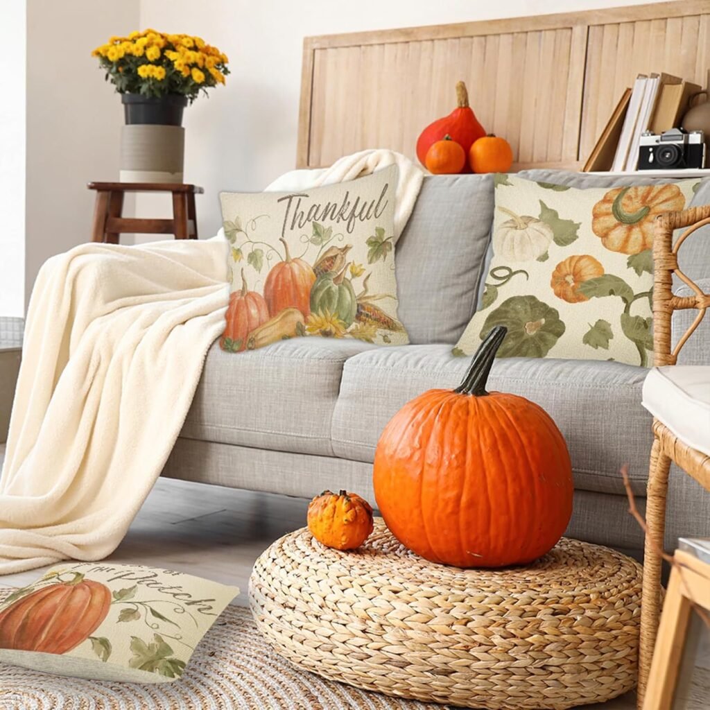 4PCS Thanksgiving Pillow Covers - 3