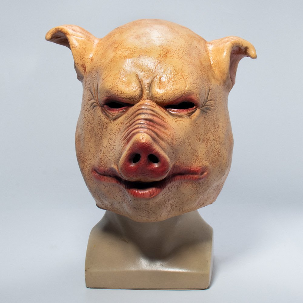 Halloween masquerade pig head mask - 3