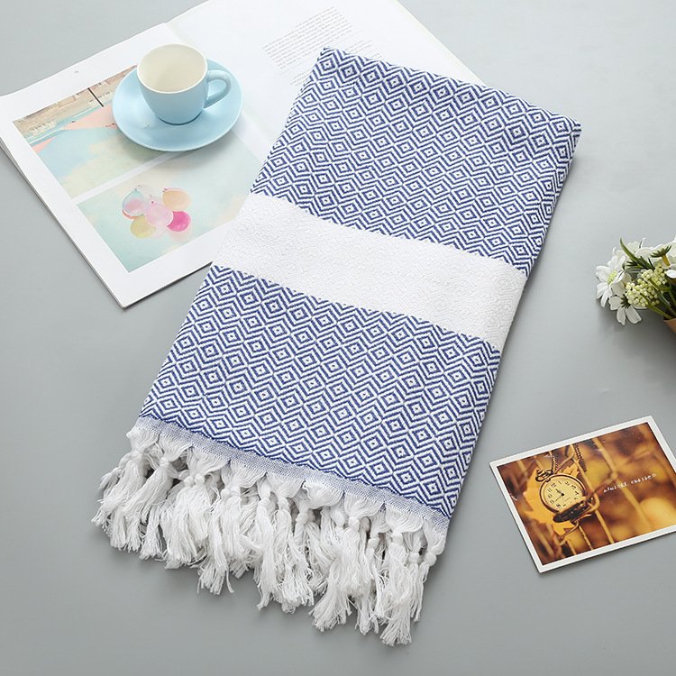 Handmade Tassel Blanket Turkish Beach Towel - 9