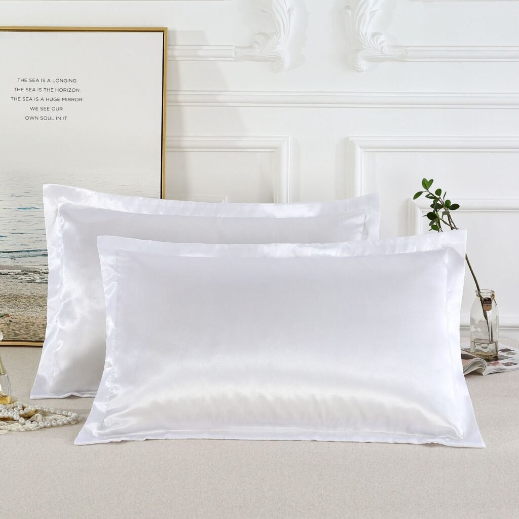 Pure color silk single pillow case - 9