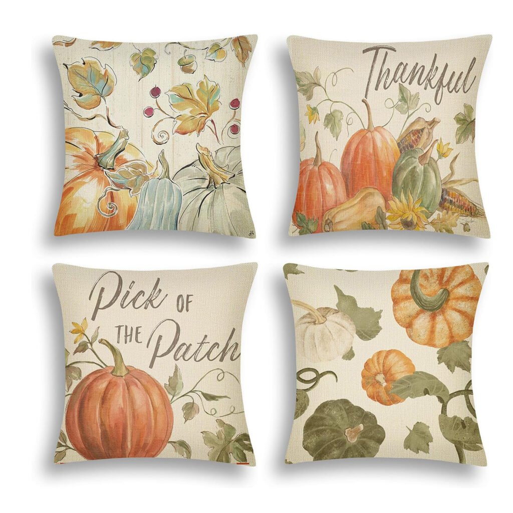 4PCS Thanksgiving Pillow Covers - 2