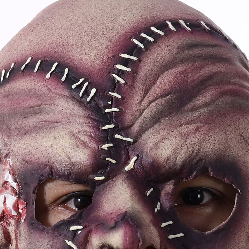 Halloween Three-sided Grimace Horror Mask Cosplay Mask Party Scary Mask Prop - 8