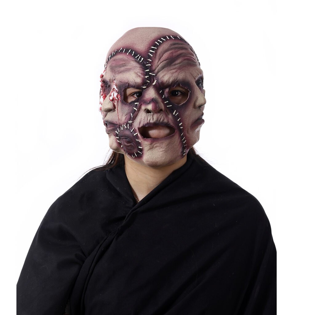 Halloween Three-sided Grimace Horror Mask Cosplay Mask Party Scary Mask Prop - 6