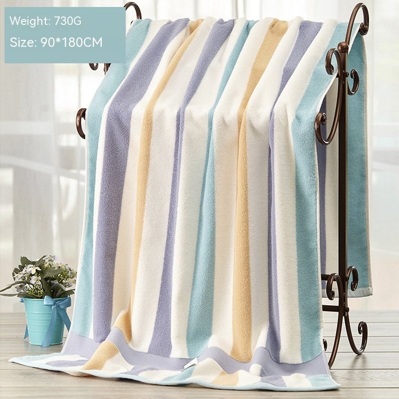 Cotton Absorbent Large Bath Towel - 8