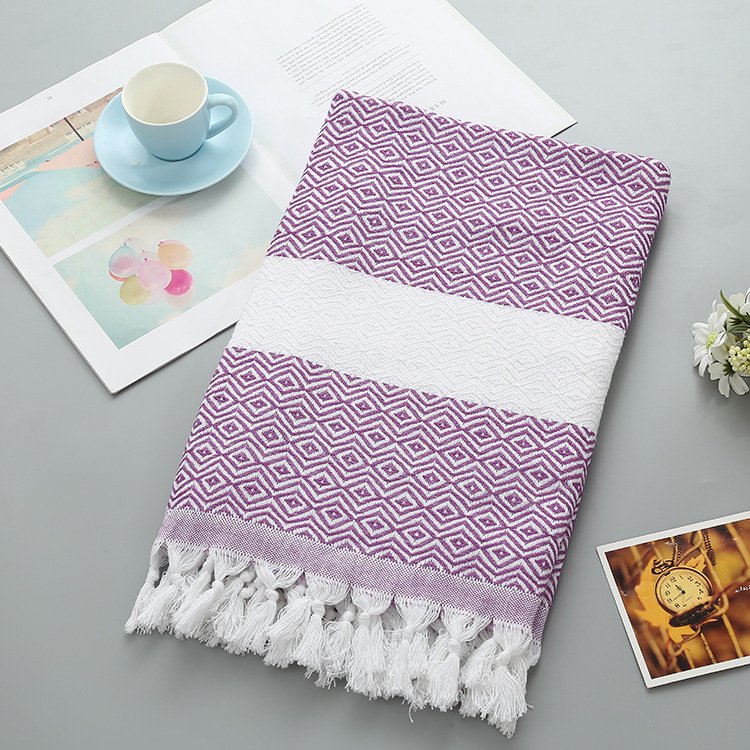 Handmade Tassel Blanket Turkish Beach Towel - 3