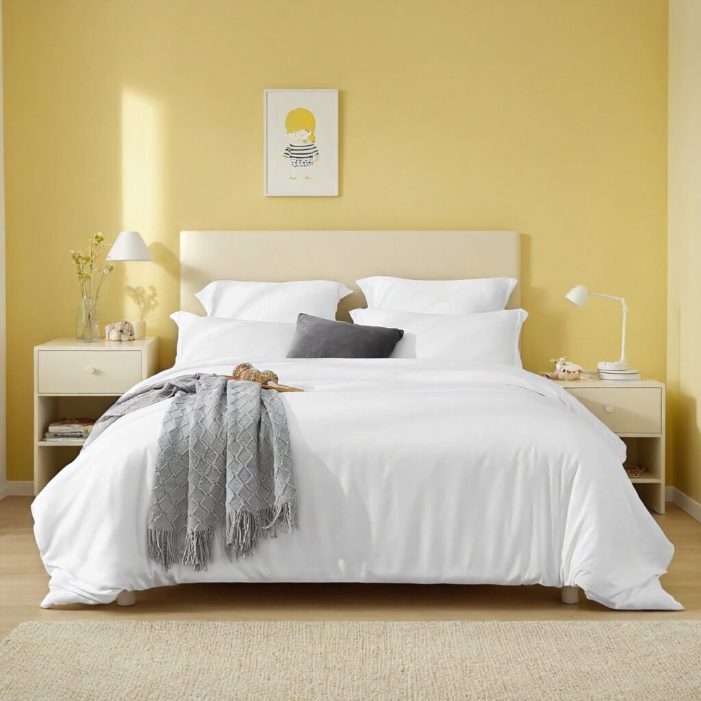 White & Pink Extra Large Duvet Cover Set Includes 1 Duvet Cover & 2 Pillowcases. Made Of Premium Breathable Microfiber With Hotel-grade Minimalist Design. Perfect For Bedrooms And Guesthouses. - 2