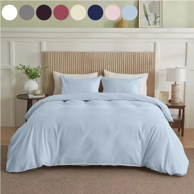 Serta Simply Clean Pleated Duvet Cover Queen - 2