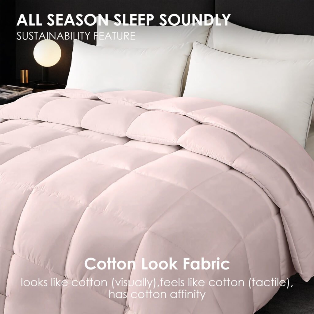 Pink Extra Large Plump Thick Duvet Enhanced Warmth Skin Friendly Comfort. Fits Single Double Beds. Luxury Hotel Grade Insert For Bedroom Use. Perfect Christmas Gift Replacement. - 3