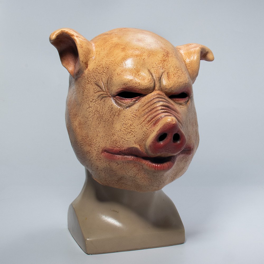 Halloween masquerade pig head mask - 5