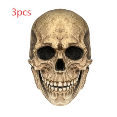 Halloween Movable Mouth Skull Mask Helmet Mouth Movable Skull Full Head Skull Mask - 5