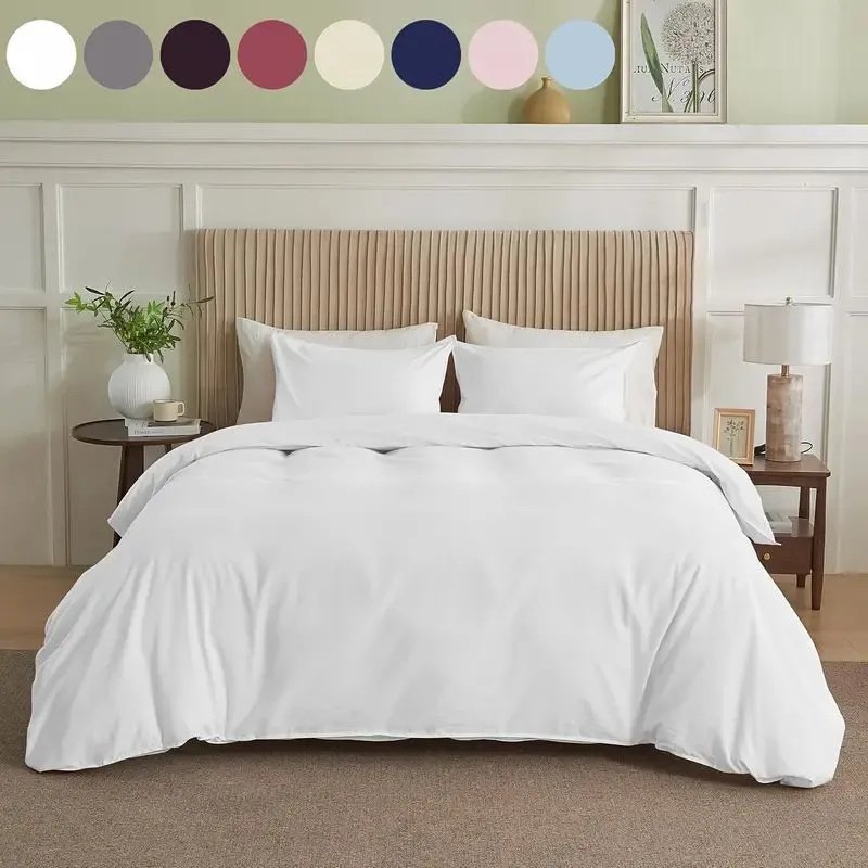 Serta Simply Clean Pleated Duvet Cover Twin - 3