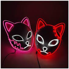 Luminous Line LED Cat Face Mask - 7