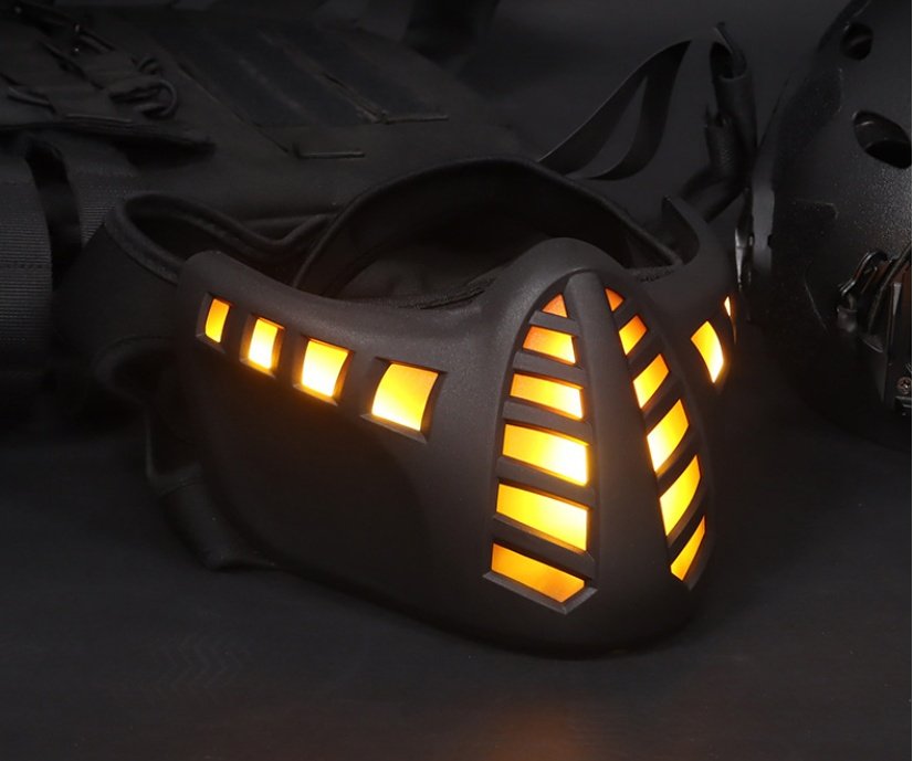 Halloween Carnival LED Half Face Mask - 5