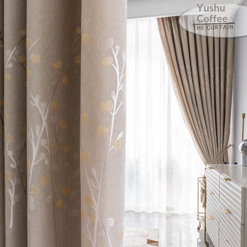 Ready-made Blackout Curtains Thickened Sun-blocking Fabric No Drilling Required Fully Hook-compatible - 4