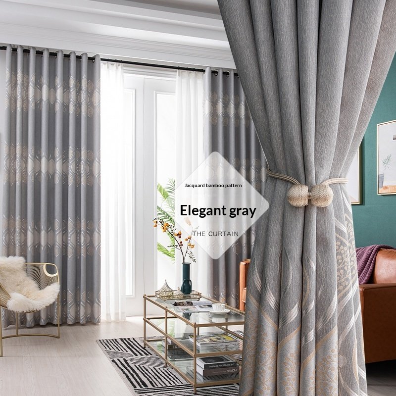 Ready-made Blackout Curtains Thickened Sun-blocking Fabric No Drilling Required Fully Hook-compatible - 8