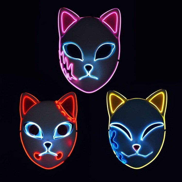 Luminous Line LED Cat Face Mask - 2