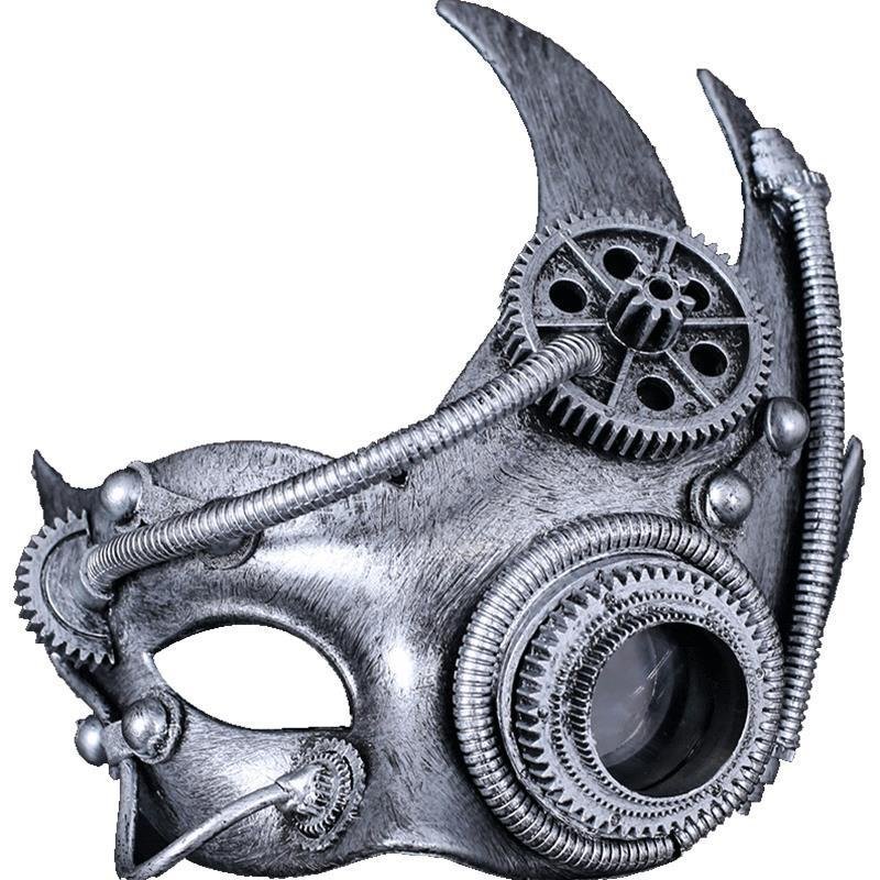 Mechanical Steampunk Retro Half Face Mask - 7