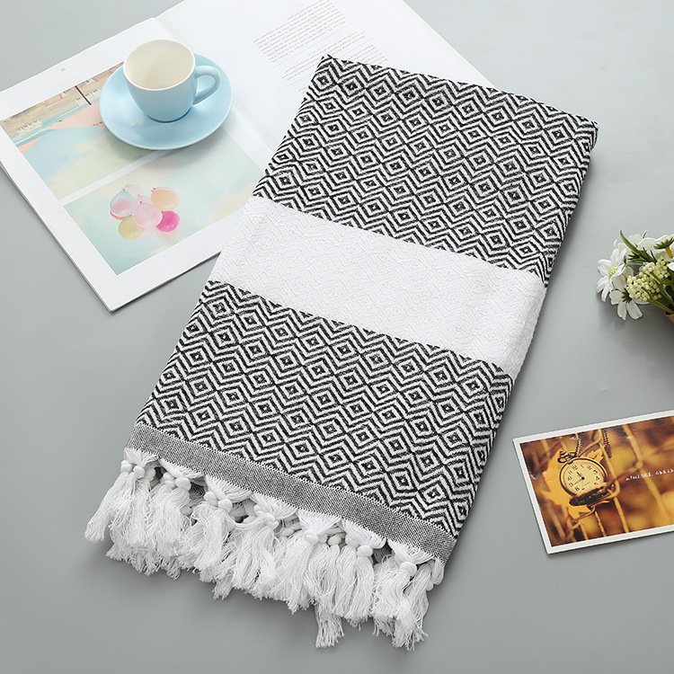 Handmade Tassel Blanket Turkish Beach Towel - 4