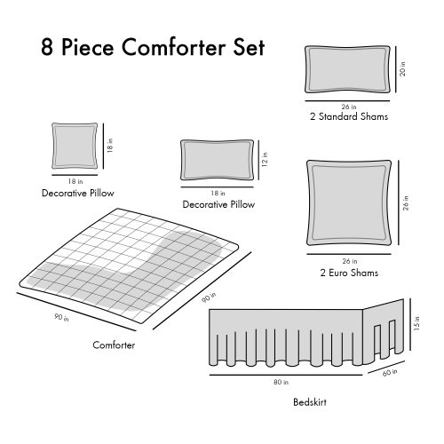 Queen 8 Piece Comforter Set - 7