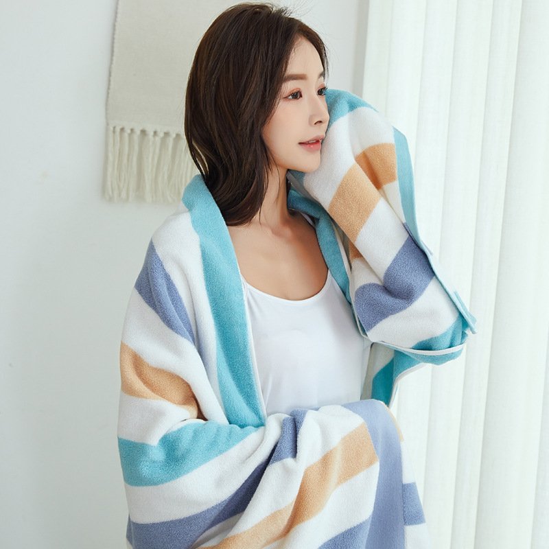 Cotton Absorbent Large Bath Towel - 4