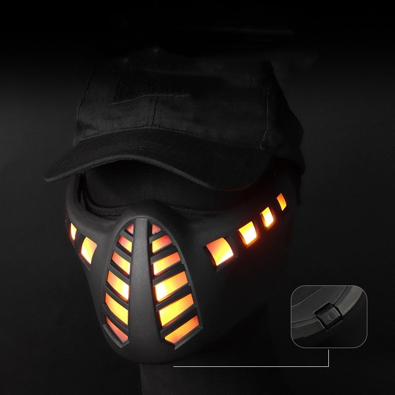 Halloween Carnival LED Half Face Mask - 6