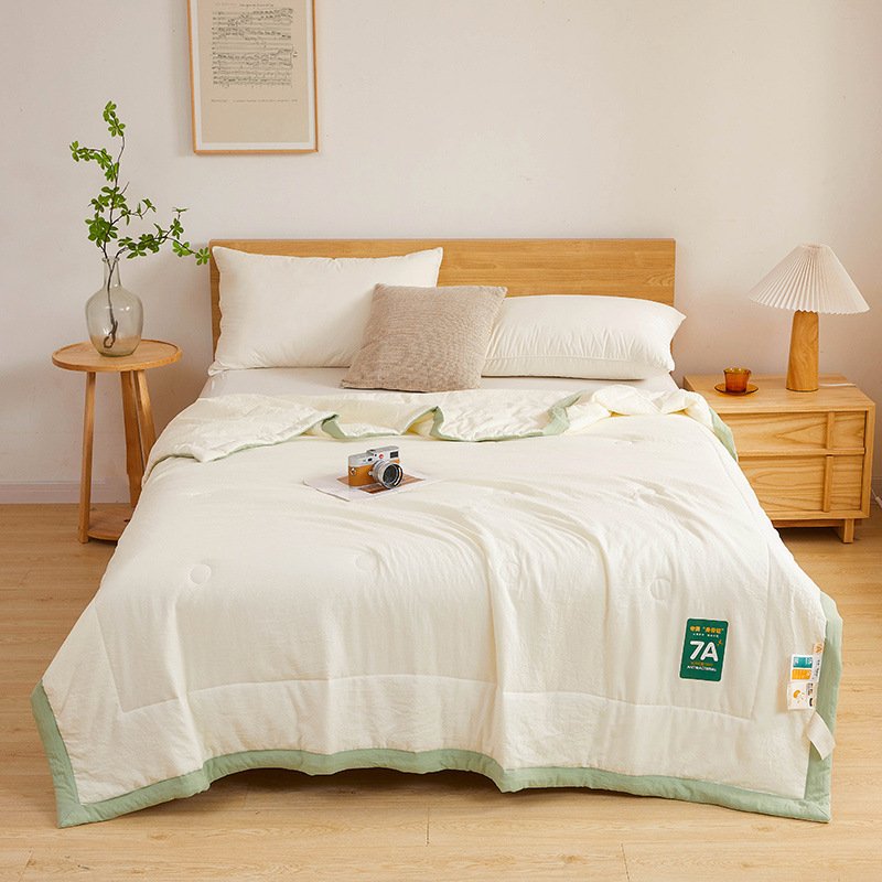 Antibacterial Raw Cotton Washable Summer Cool Quilt - 9