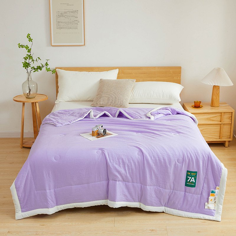 Antibacterial Raw Cotton Washable Summer Cool Quilt - 6