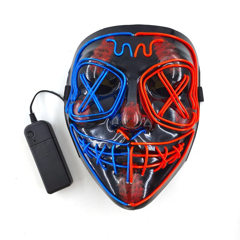Halloween EL Horror Full Face Glow Mask - 5