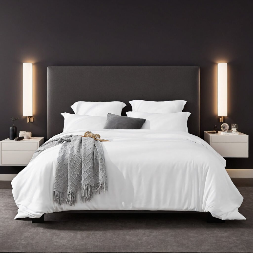 Solid Color Oversized Duvet Cover Set. Available In White And Pink. Premium Microfiber Fabric With Hotel-grade Minimalist Design. Versatile For Bedrooms And Guesthouses. Perfect Christmas Gift. - 5