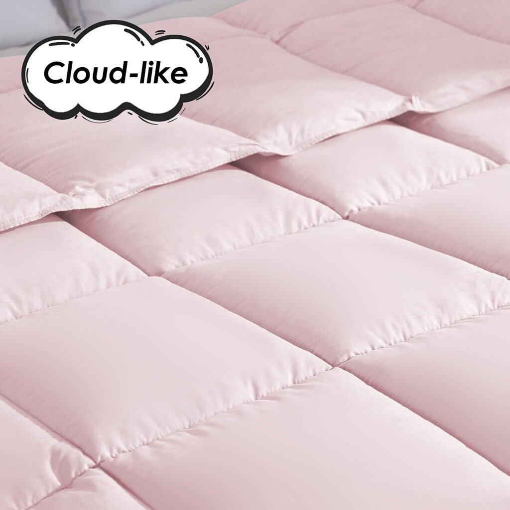 Pink Extra Large Plump Thick Duvet Enhanced Warmth Skin Friendly Comfort. Fits Single Double Beds. Luxury Hotel Grade Insert For Bedroom Use. Perfect Christmas Gift Replacement. - 2