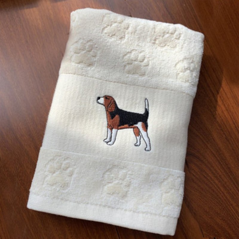 Dog Embroidery Water Absorbing Wash Towel - 3